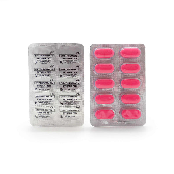 Erysaph T500 Erythromycin 500mg Tablet