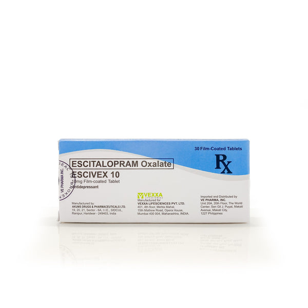 Escivex 10 (Escitalopram Oxalate) 10mg Tablets