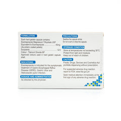 Esometor 40 Esomeprazole 40mg Delayed-Release Capsule