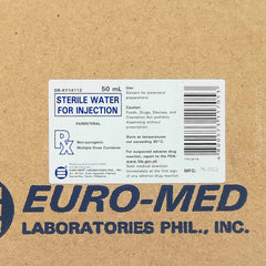 EuroMed DR-XY14112 Sterile Water for Injection 50 mL x 20s