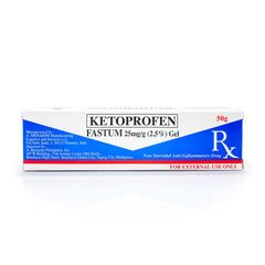 Fastum 25mg/g (2.5%) Ketoprofen Gel 50g