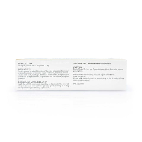 Fastum 25mg/g (2.5%) Ketoprofen Gel 50g