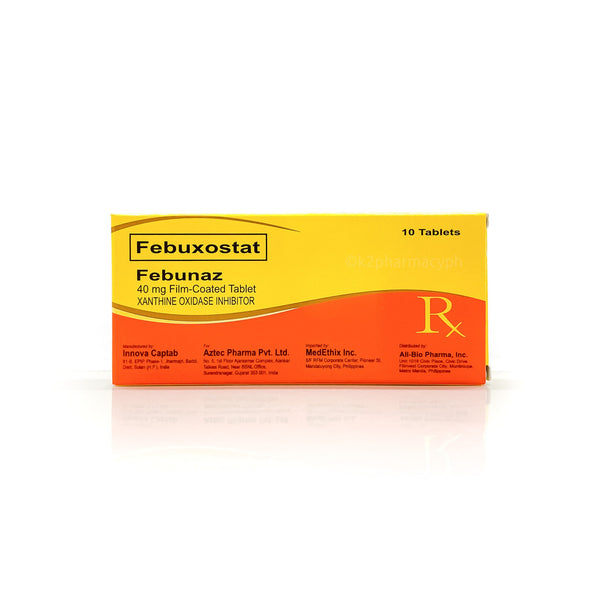 Febunaz Febuxostat 40mg Tablets