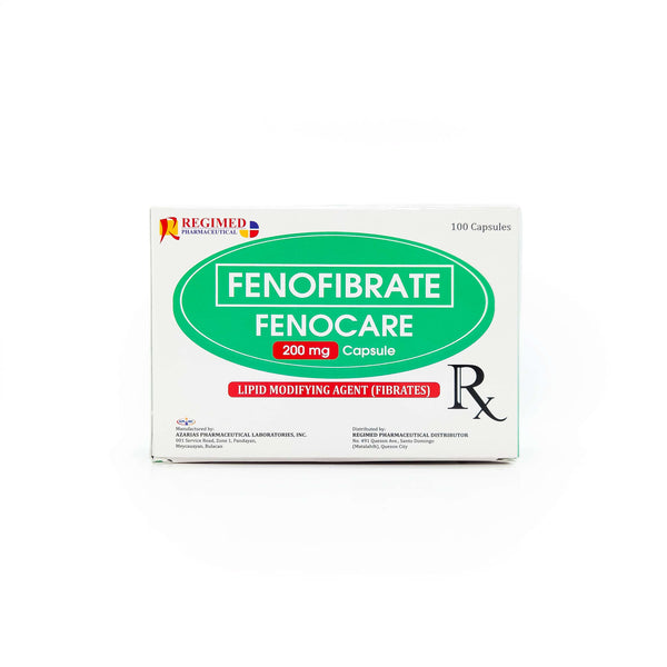 Fenocare Fenofibrate 200mg Capsule