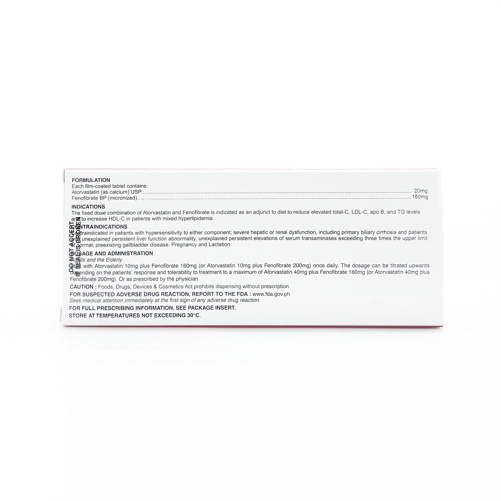 Fenostat® 20mg/ 160mg Film-Coated Tablets