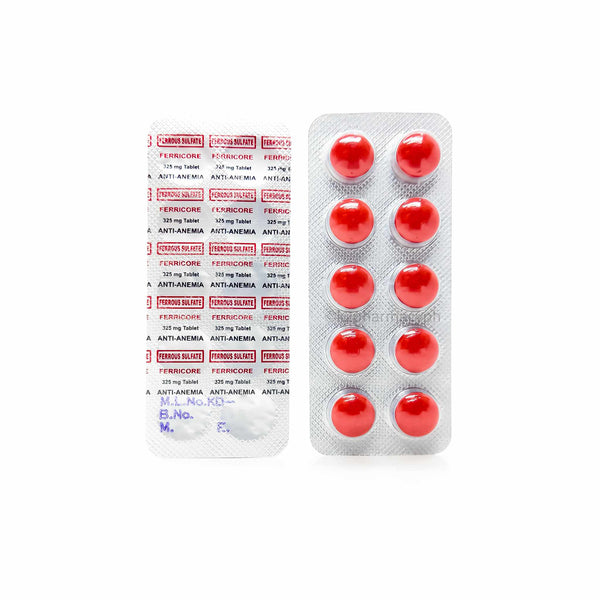 Ferricore Ferrous Sulfate 325mg Tablet