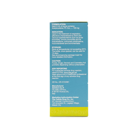 Xflem Fluimucil® 100mg/5mL 100mL