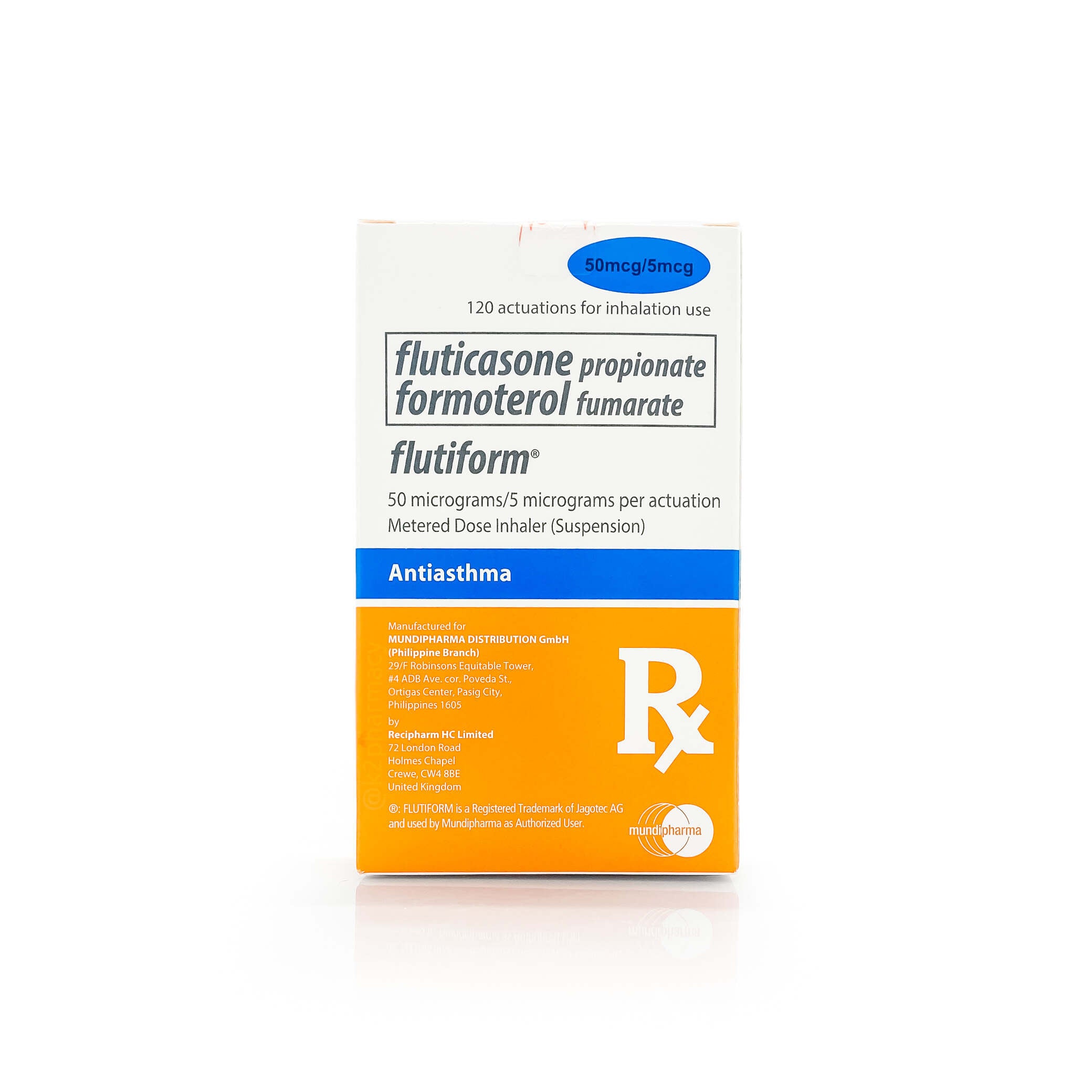 Flutiform® 50mcg/5mcg Metered Dose Inhaler (Suspension)