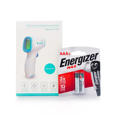 Non-touch Forehead Thermometer E-100 with Energizer Batteries