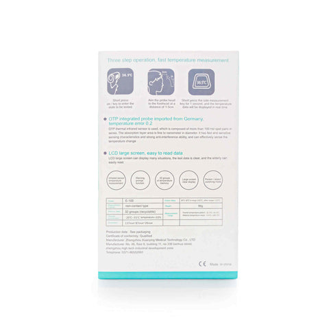 Non-touch Forehead Thermometer E-100 with Energizer Batteries