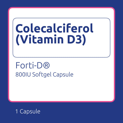 Forti-D® Vitamin D3 800 IU Soft Gelatin Capsule