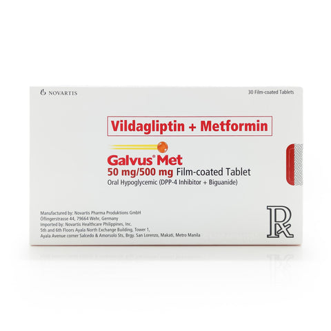 Galvus® Met 50mg/500mg Film-Coated Tablets