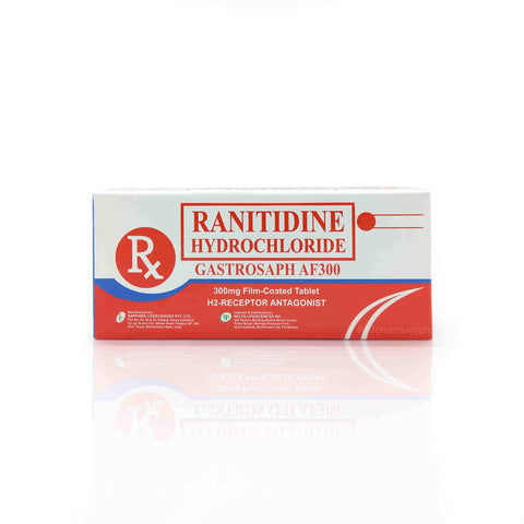 Gastrosaph AF300 Rantidine HCl 300mg Film-Coated Tablet