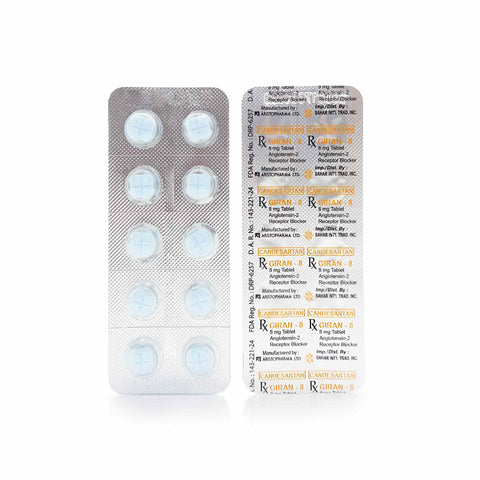 Giran - 8 Candesartan 8mg Tablets