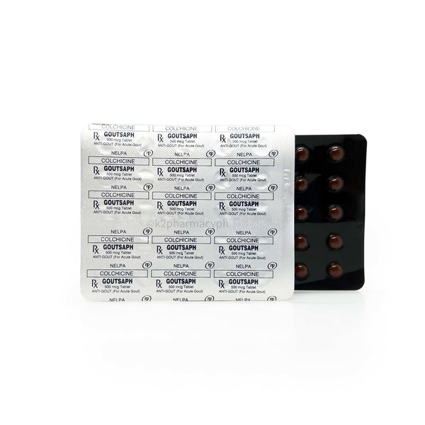 Goutsaph Colchicine 500mcg Tablet