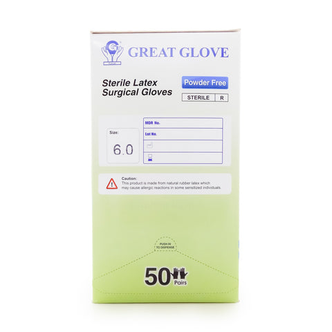 Great Glove Sterile Latex Surgical Gloves Powder Free