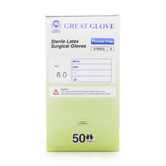 Great Glove Sterile Latex Surgical Gloves Powder Free