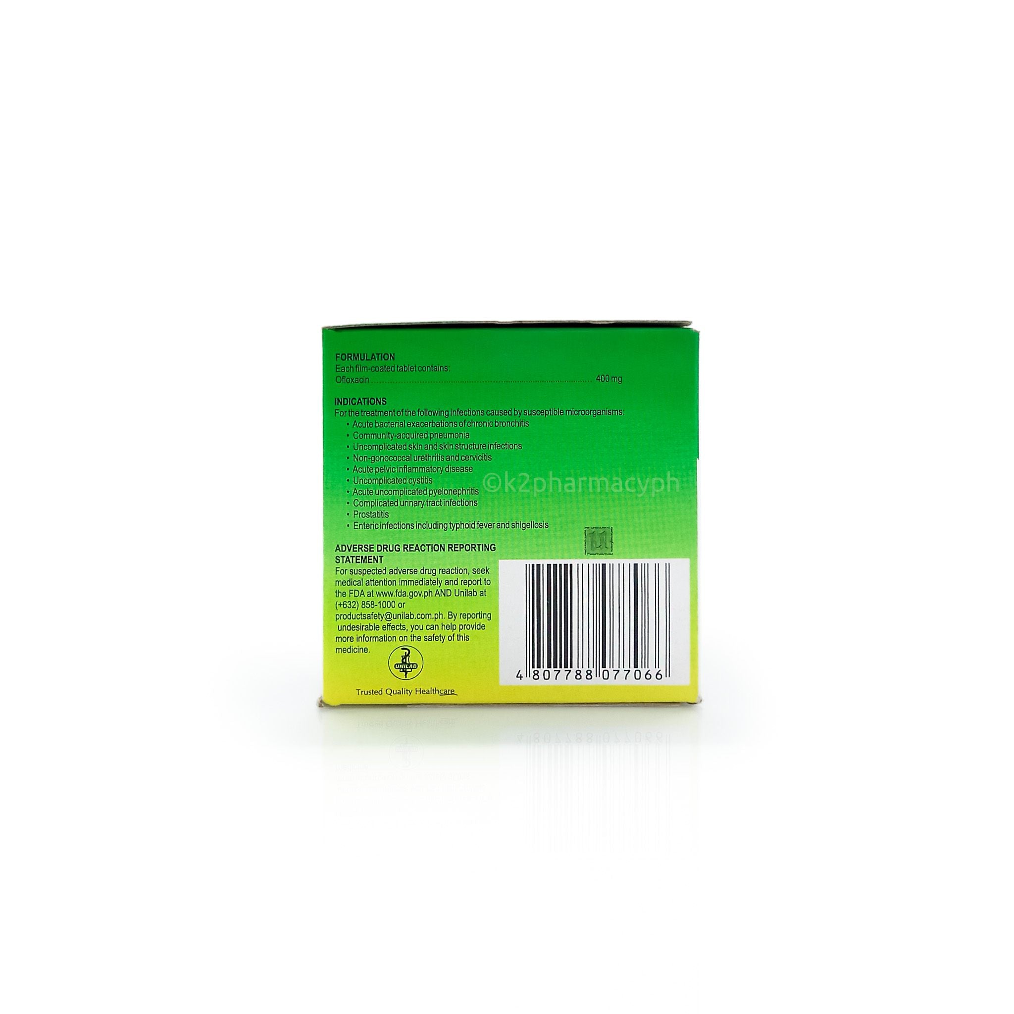 Tablet Inloflo Inoflox® 400mg Tablet