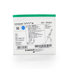 Introcan Safety® Winged - FEP Safety IV Catheter 22G Blue