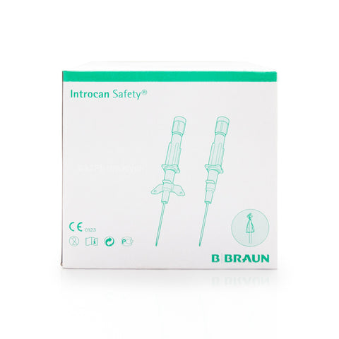 Introcan Safety® Winged - FEP Safety IV Catheter 24G Yellow