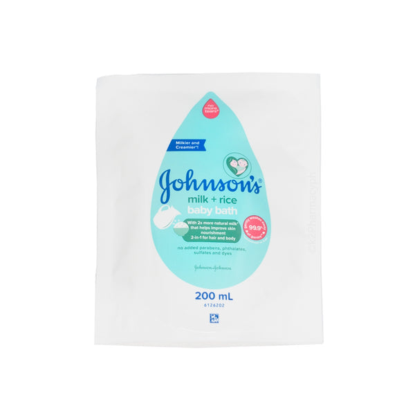 Johnson's® Baby Bath Milk+Rice Refill 200mL