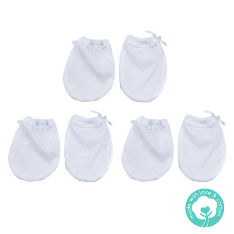 Beginnings Mittens Newborn Unisex Pack of 3 pairs