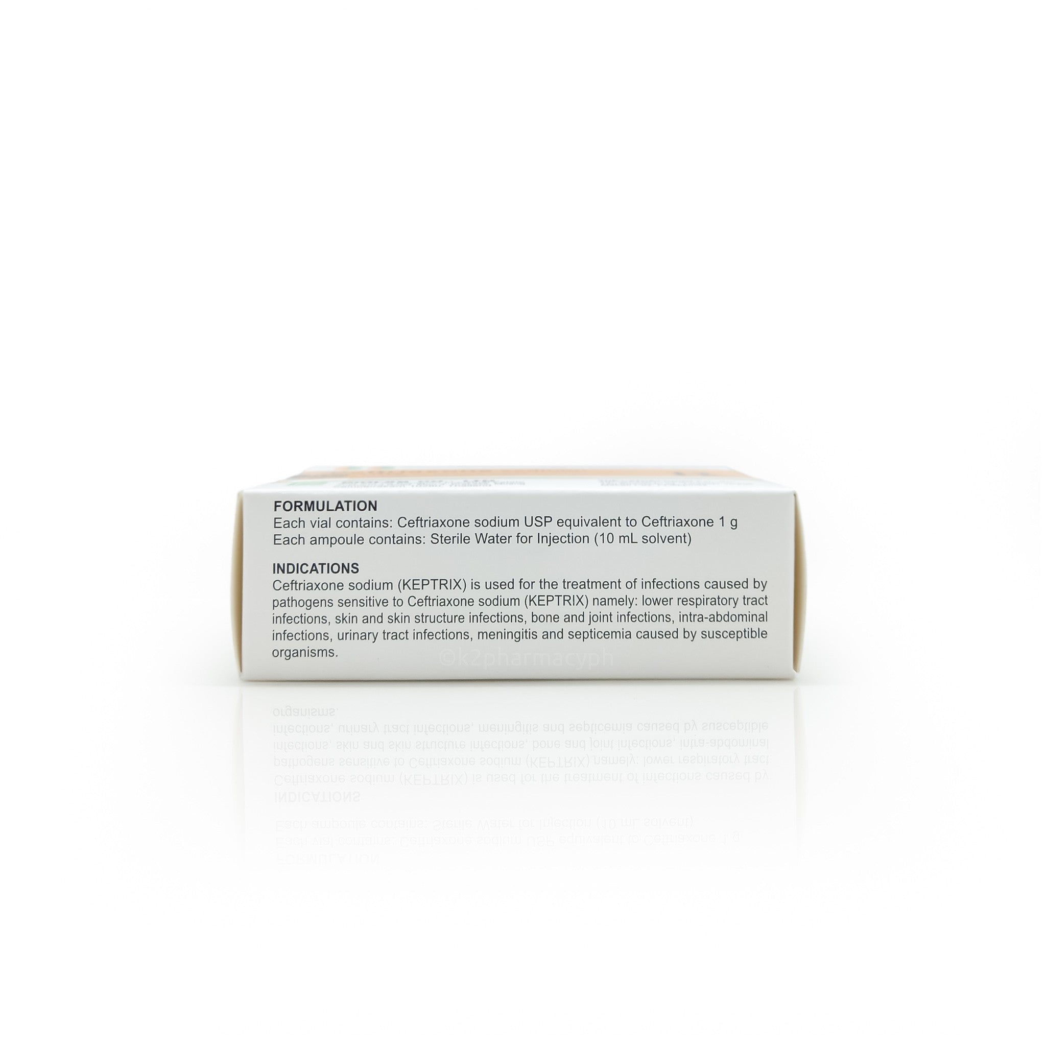 Keptrix Ceftriaxone sodium 1g Sterile Powder for IM/IV Injection 1vial ...