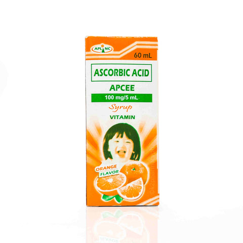 Apcee Kid's Ascorbic Acid 100mg/5mL Orange Syrup 60mL