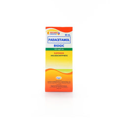 Biogic 125mg/5ml Paracetamol Orange Syrup 60ml