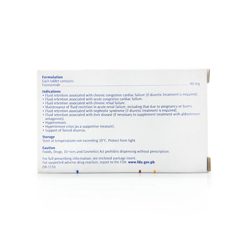 Lasix® 40mg Tablet Furosemide