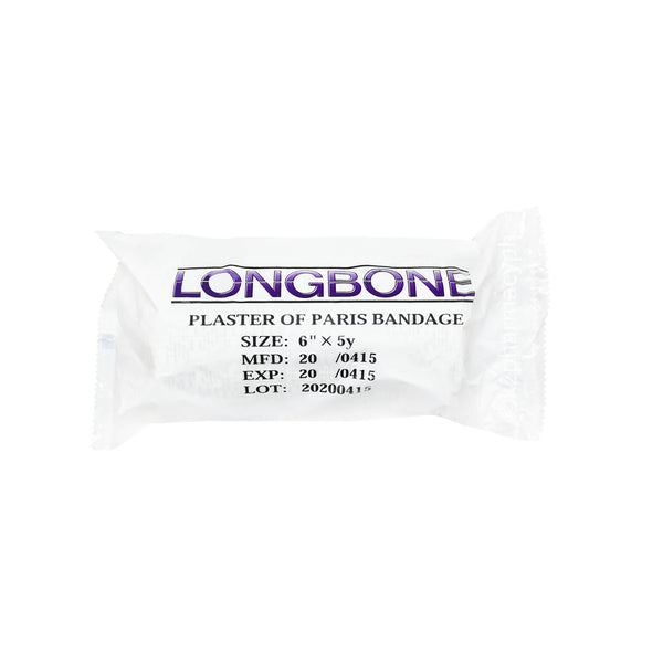 Longbone Plaster of Paris Bandage 6"x5y