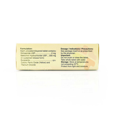 Lupimet® 2mg/500mg Sustained Release Tablets