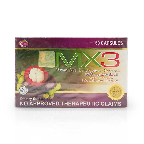 MX3 Mangosteen Xanthone 500mg Capsules