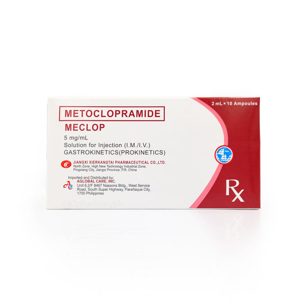 Meclop Metoclopramide 5mg/mL Solution for Injection (I.M/I.V)