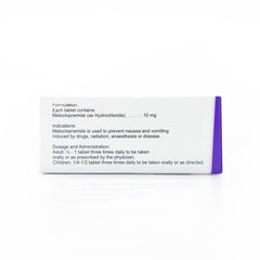 Meto Metoclopramide 10mg Tablet