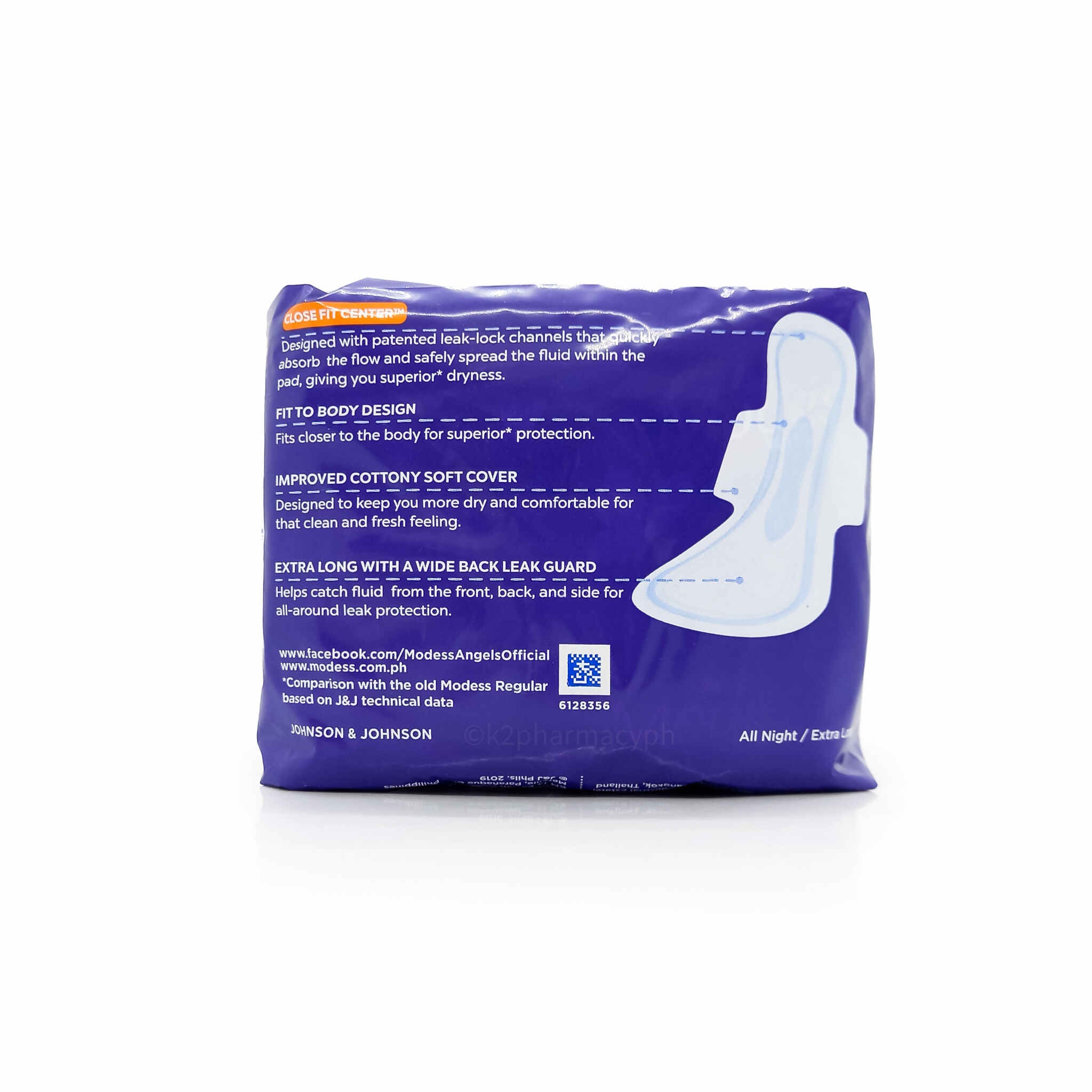 Modess Mini 4 Modess® All Night Napkins With Wings 4s