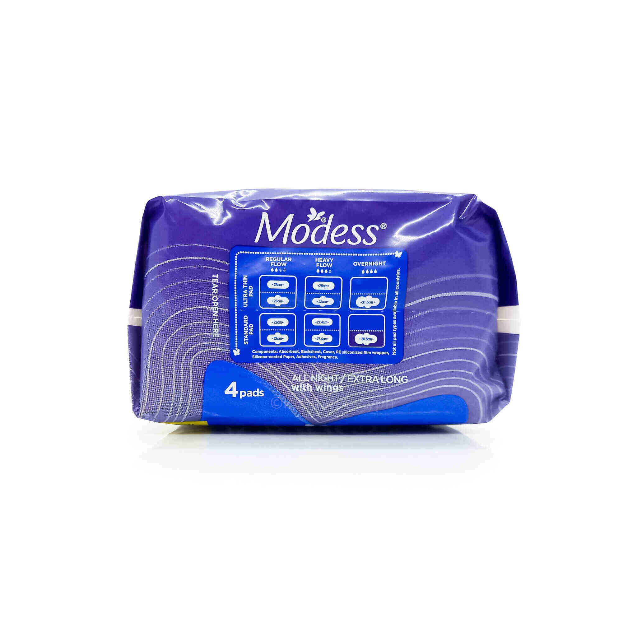 Modess Factory Modess® All Night Napkins With Wings 4s