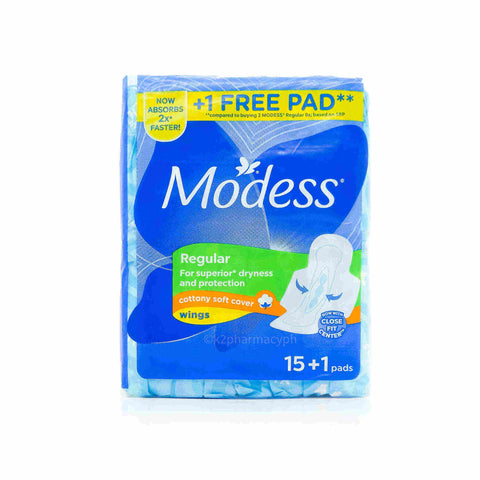 Modess Day Use Modess® Cottony Soft Regular with Wings 15+1