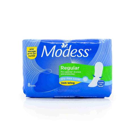 Modess® Dry Max Non-Wing 8s