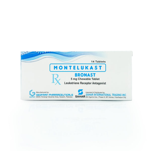 Bronast Montelukast 5mg Chewable Tablet