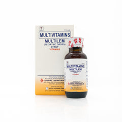 Multilem Multivitamins Pediatric Drops Syrup Orange Flavor 15 mL