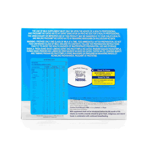 Nestlé® Bear Brand Junior 1+ Milk Supplement 1.2kg