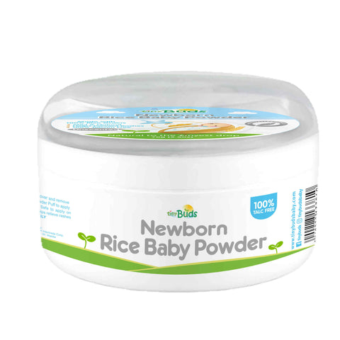 Tiny Buds™ Newborn Rice Baby Powder with Puff 70g