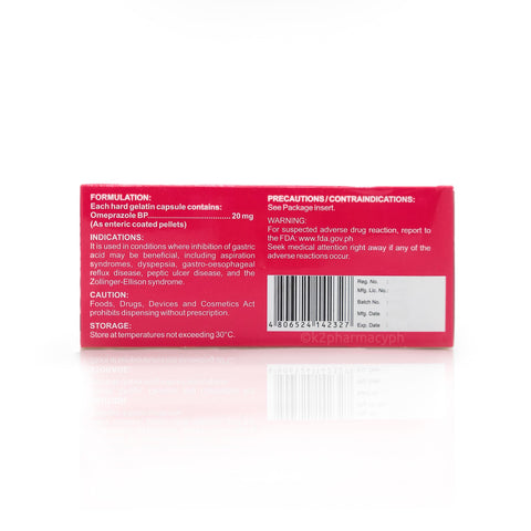 Omephil-20 Omeprazole 20mg Capsules