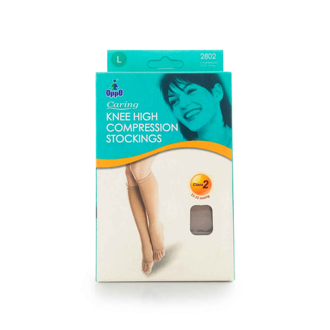 Oppo® Caring Knee High Compression Stockings Large 2802