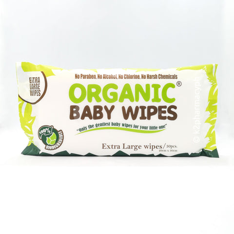 Organic® Baby Wipes Pack of 30s Extra Large