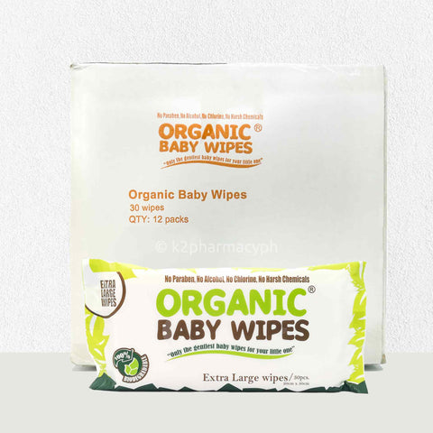 Organic® Baby Wipes Pack of 30s Extra Large