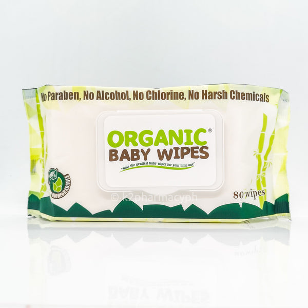 Organic® Baby Wipes Pack of 80s with Cap