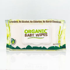 Organic® Baby Wipes Pack of 80s with Cap