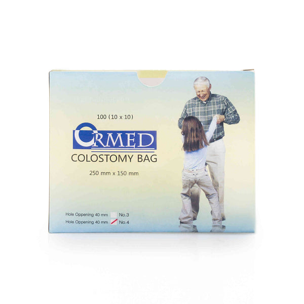 Ormed Colostomy Bag 250mm x 150mm 4 Large